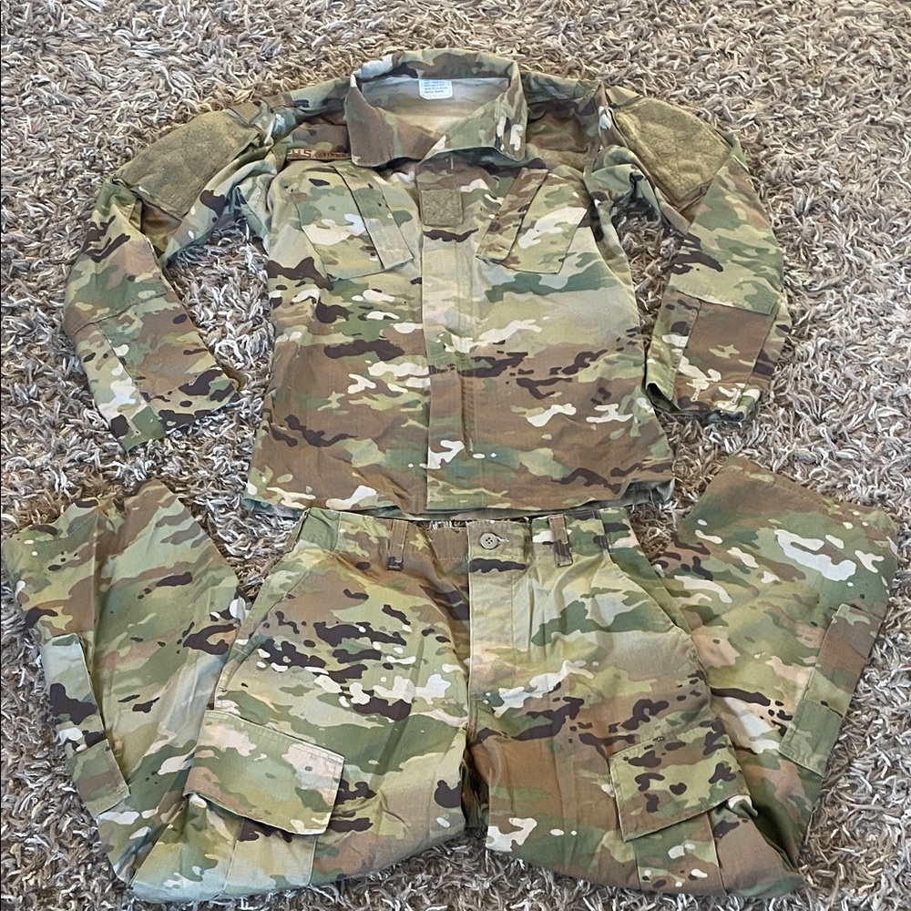 Men's Military Field Camouflage Jacket & Pants Set - Multicolor